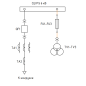 Схема вторичных соединений. Блок релейной защиты Relite 52. Выключатель 1VS12. Цепи DC.